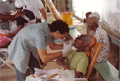 Dr salzmann working with UNICEF